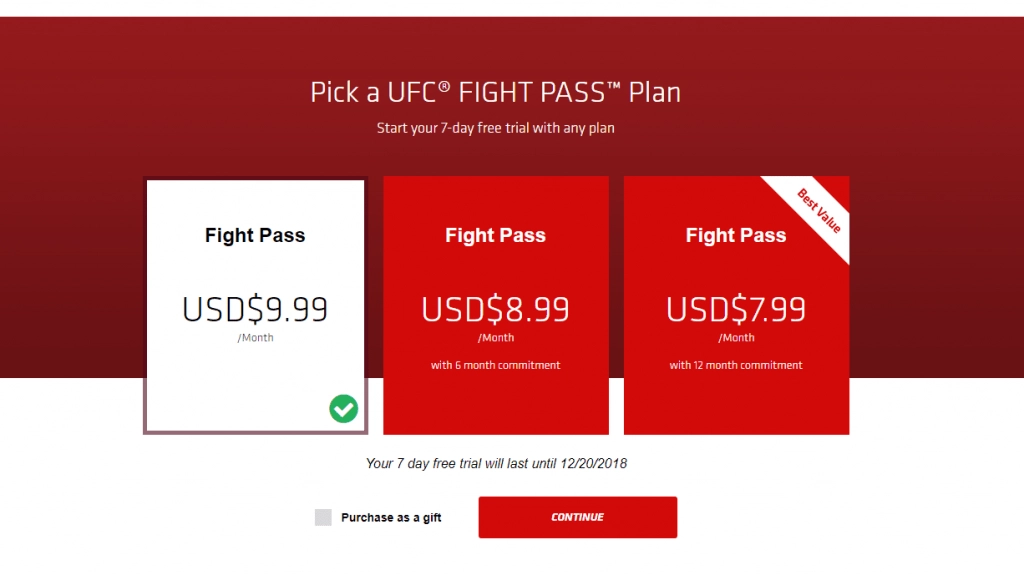 Fight-Pass Pricing: How much will it cost me